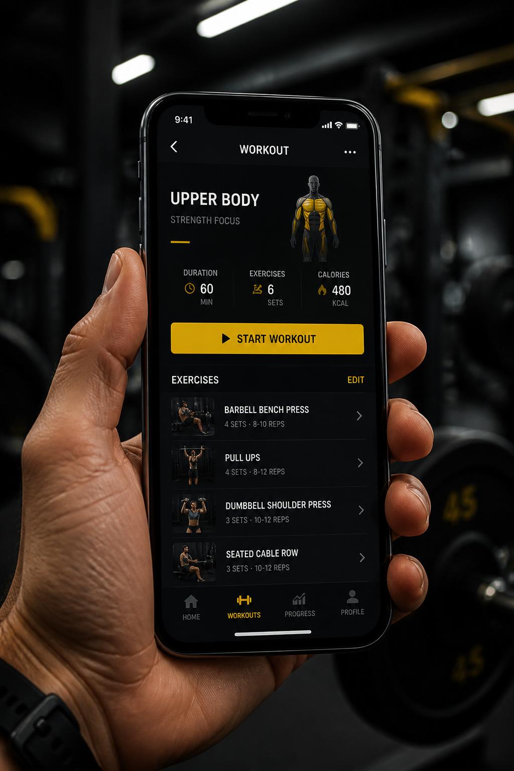 App TrainHeroic com treinos do TRX LAB
